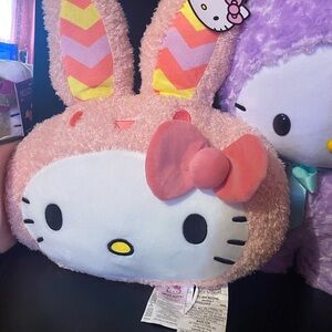 Hello Kitty Pink Plush Pillow